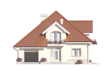 Elewacja Frontowa domu Aramis A