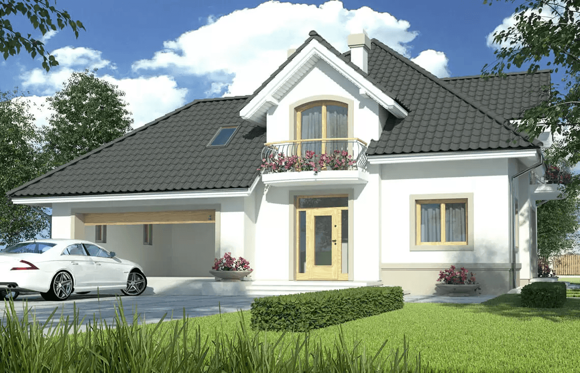 Wizualizacja domu jednorodzinnego Aramis B