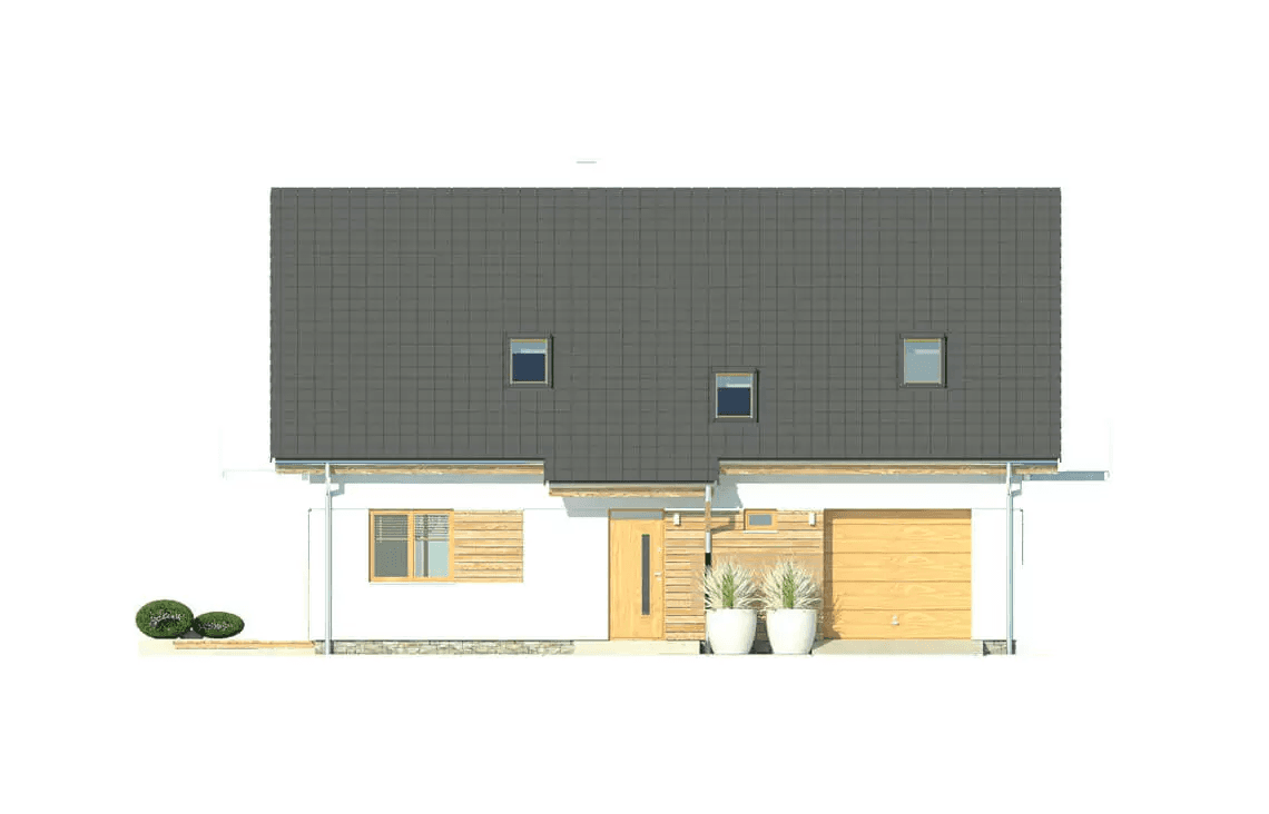 Elewacja frontowa domu Atos A