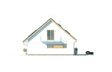 Elewacja boczna domu Atos A