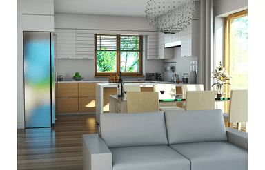 Wizualizacja domu jednorodzinnego Atos A