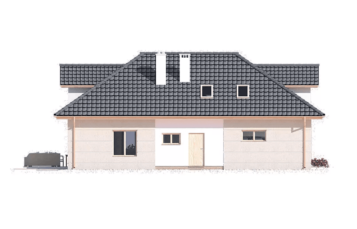 Elewacja boczna domu Atu A