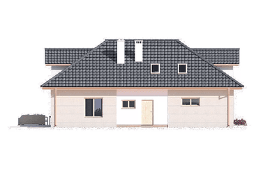 Elewacja boczna domu Atu A