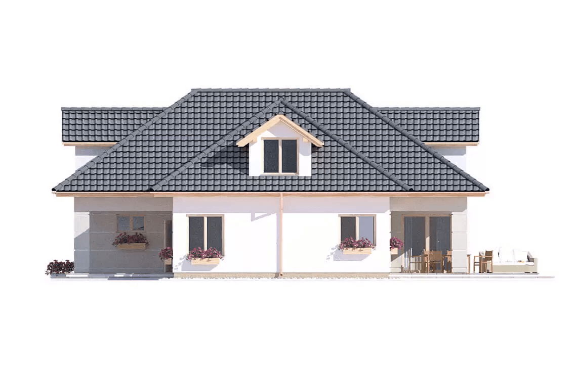 Elewacja boczna domu ATU A