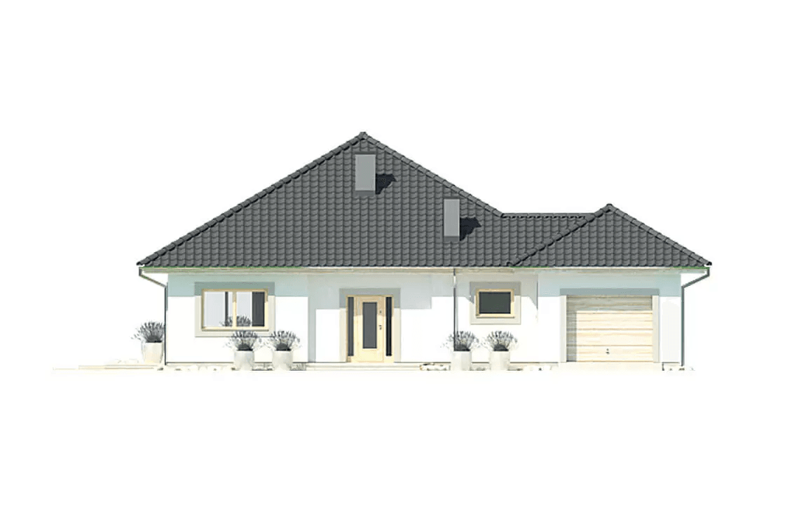 Elewacja frontowa domu Bella B