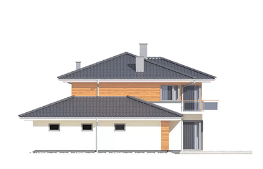 Elewacja boczna domu Boss A