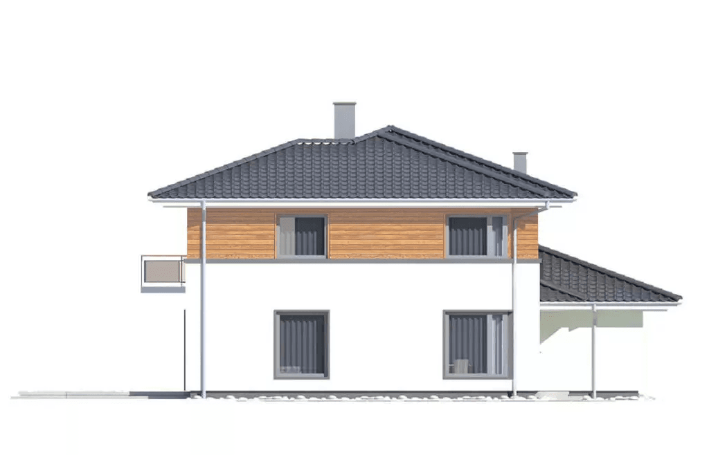 Elewacja boczna domu Boss A