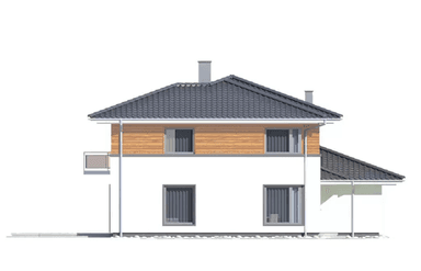 Elewacja boczna domu Boss A