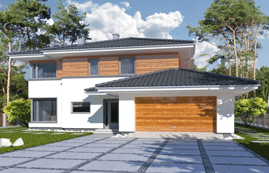 Wizualizacja domu jednorodzinnego Boss A