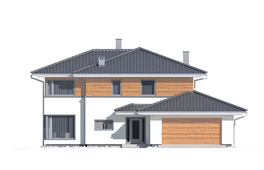 Elewacja frontowa domu Boss B