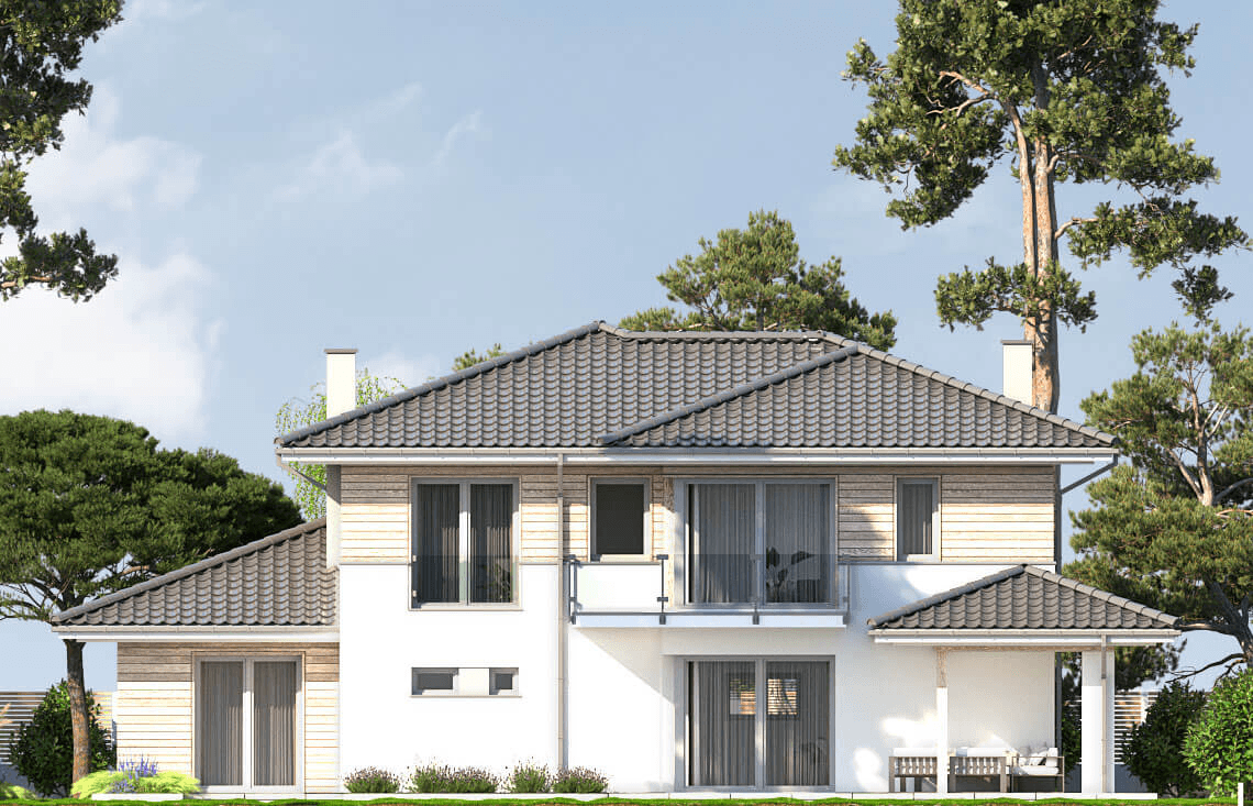 Elewacja projekt domu piętrowego Boss Bravo