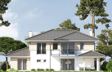 Elewacja projekt domu piętrowego Boss Bravo