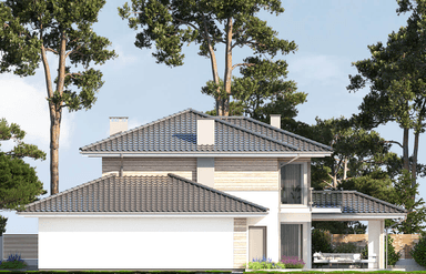 Projekt Boss Bravo projekt piętrowy z garażem dwustanowiskowym