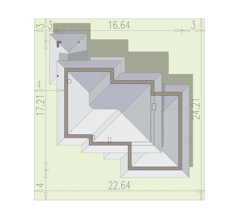 Usytuowanie na działce dom Boss Bravo