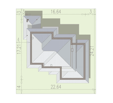 Usytuowanie na działce dom Boss Bravo
