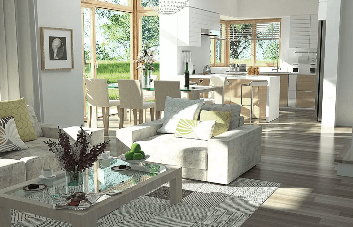 Wizualizacja projektu domu jednorodzinnego Carmen Magdalena A 30 stopni