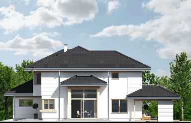 Elewacja boczna domu Carmen Magdalena A