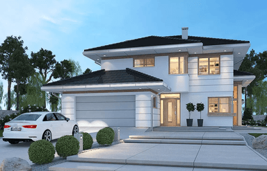Wizualizacja projektu domu jednorodzinnego Carmen Magdalena A