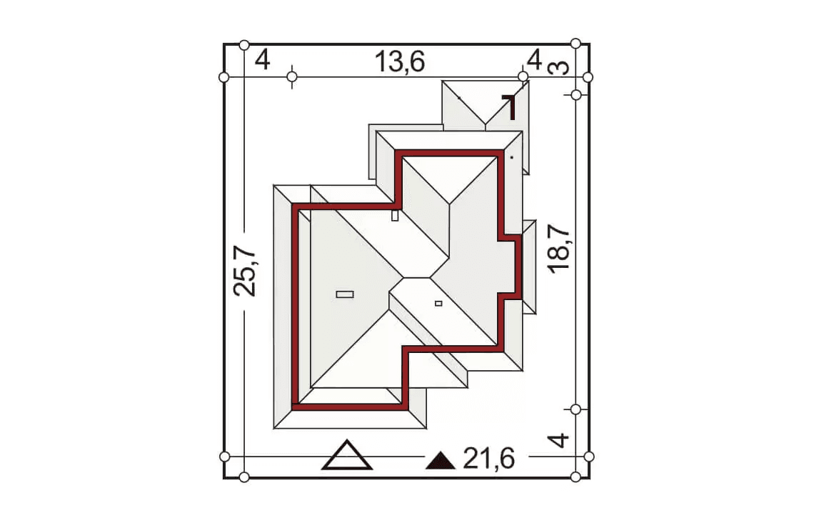 Usytuowanie projektu domu na działce