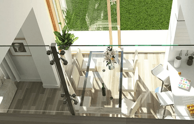 Wizualizacja projektu domu jednorodzinnego Carmen Magdalena A - strop monolityczny