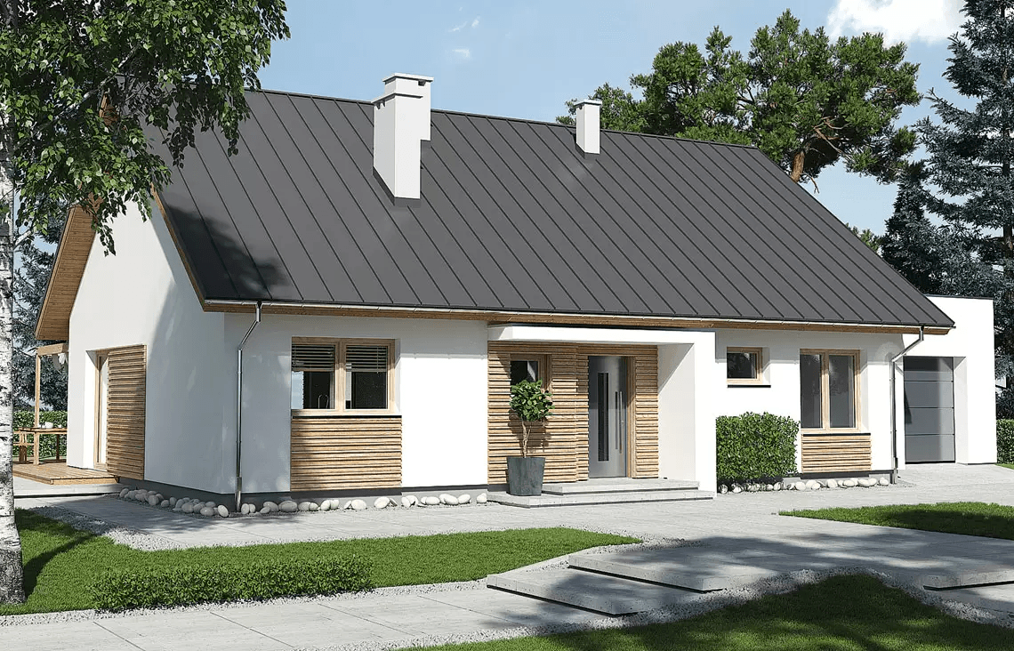 Wizualizacja projektu domu Diament A