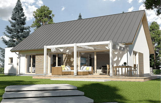 Wizualizacja projektu domu Diament A