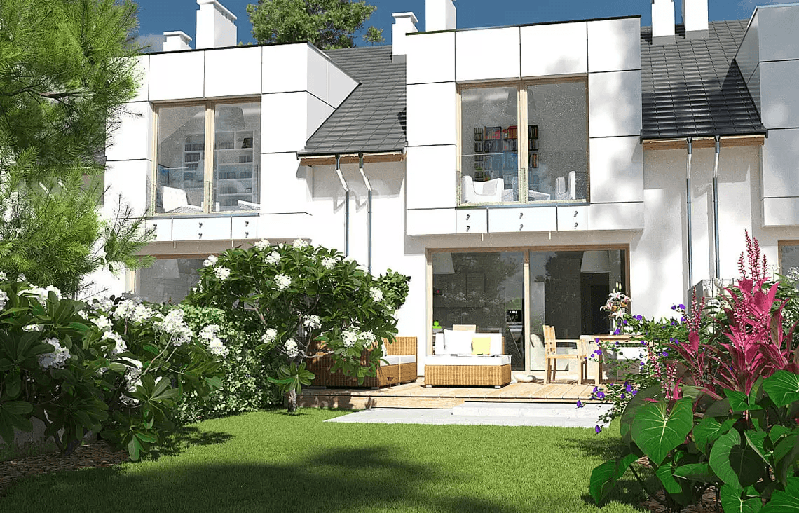 Wizualizacja domu jednorodzinnego Diana 2 bliźniak