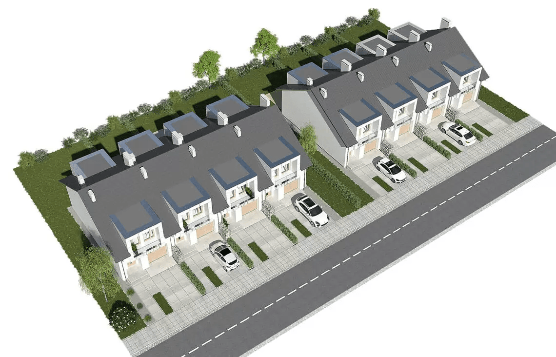 Wizualizacja domu jednorodzinnego Diana 2 bliźniak