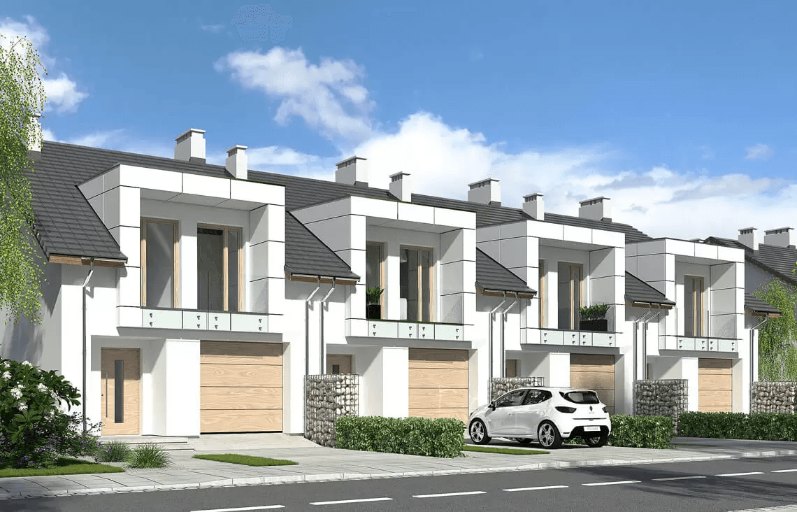 Wizualizacja domu jednorodzinnego Diana 2 bliźniak