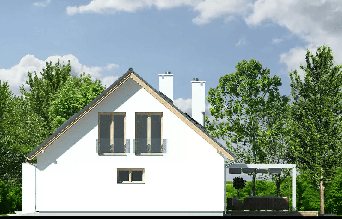 Elewacja boczna domu Harmonia Nova A wersja Ytong