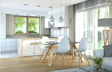 Wizualizacja domu jednorodzinnego Harmonia Nova A wersja Ytong