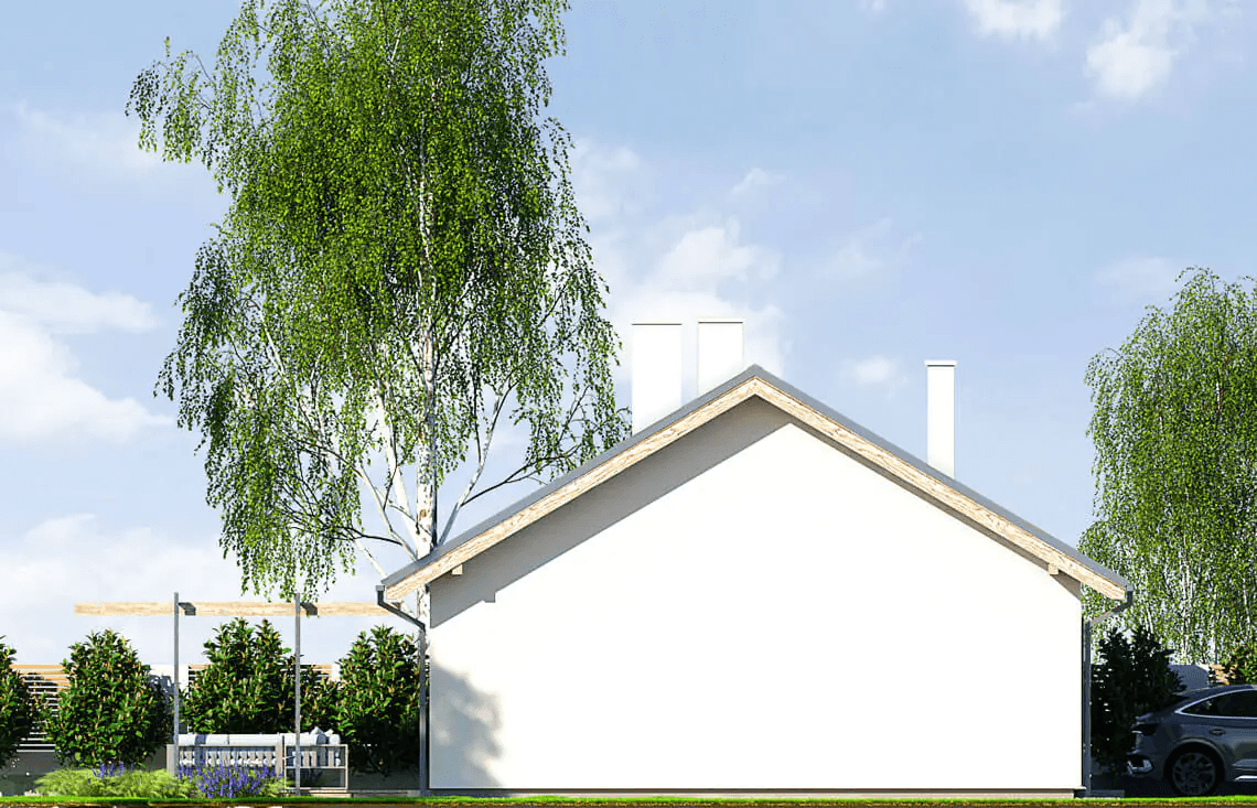 Elewacja boczna domu Inez 100