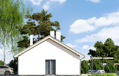 Elewacja boczna domu Inez 100