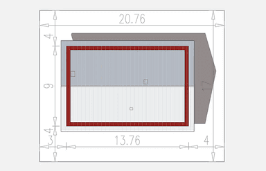 Usytuowanie domu Inez 100 na działce