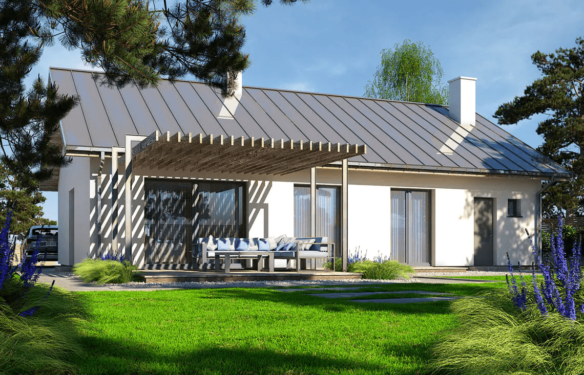 Wizualizacja domu jednorodzinnego Inez 100