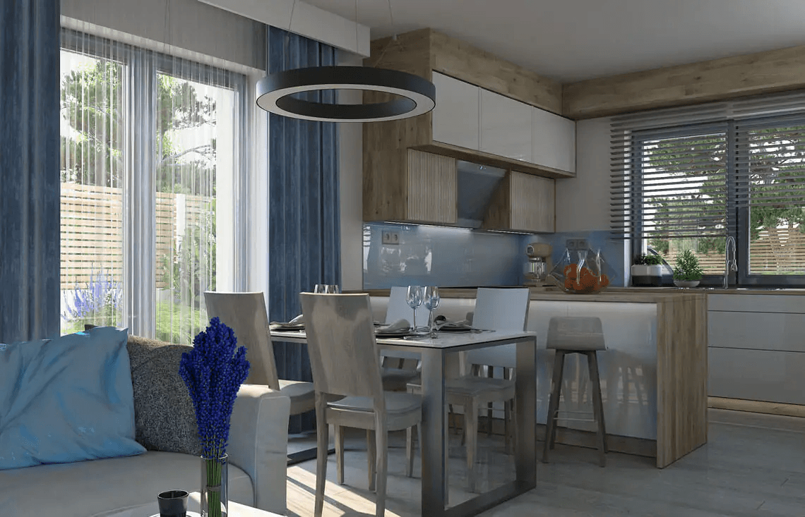 Wizualizacja domu jednorodzinnego Inez 100