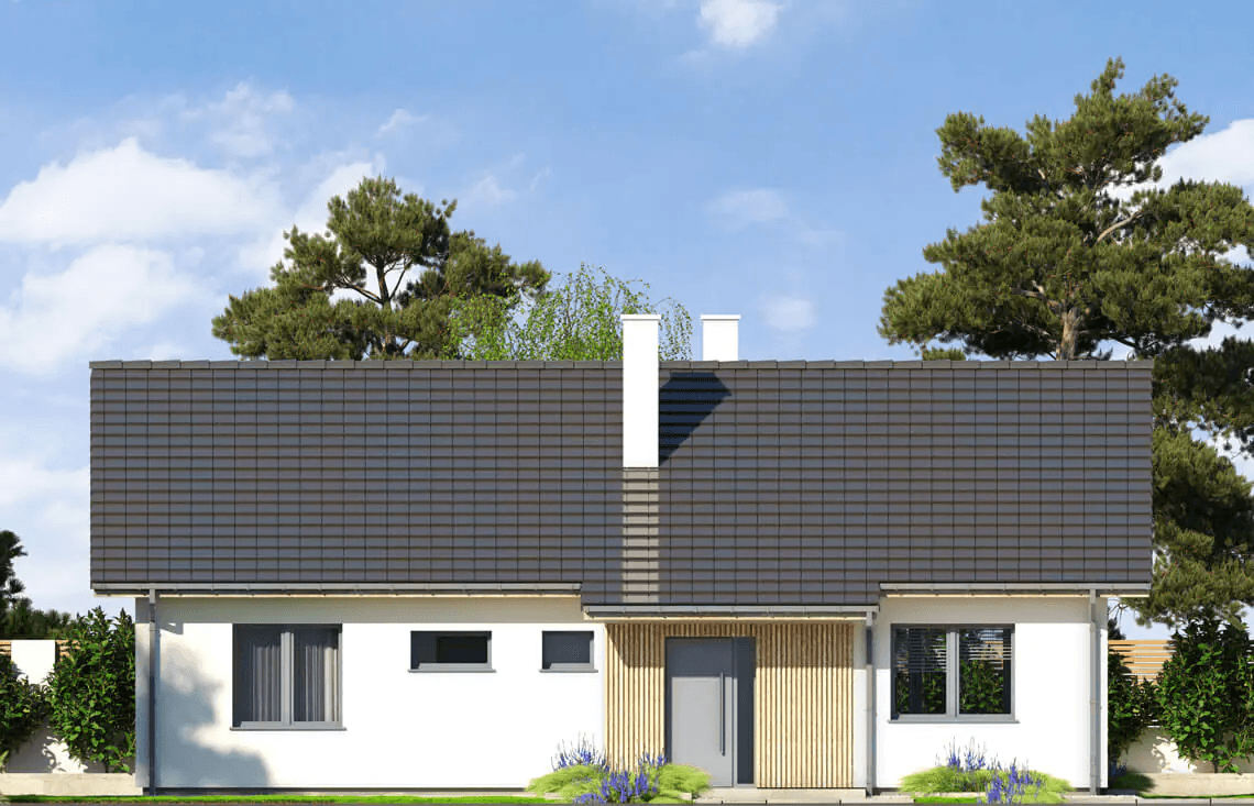 Elewacja frontowa domu Isia