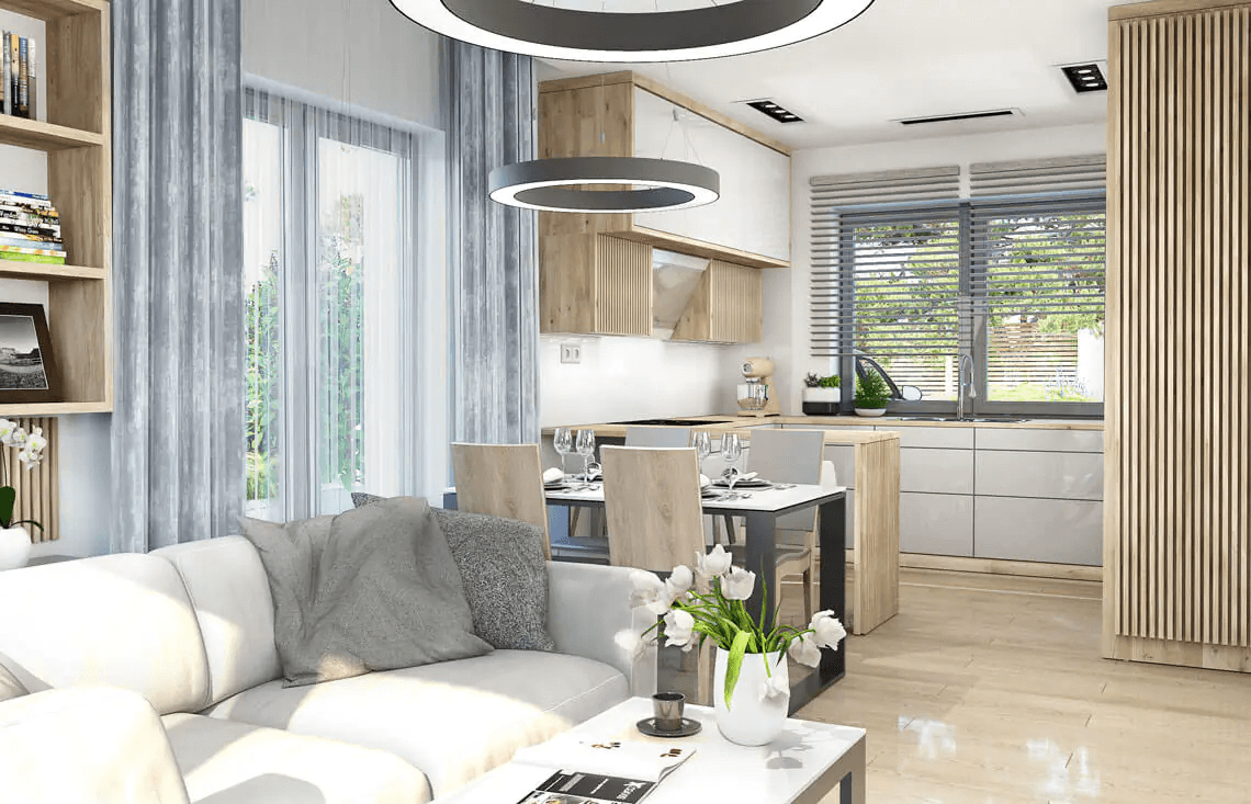 Wizualizacja domu jednorodzinnego Isia