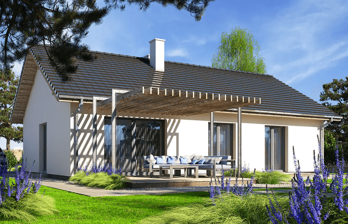 Wizualizacja domu jednorodzinnego Isia