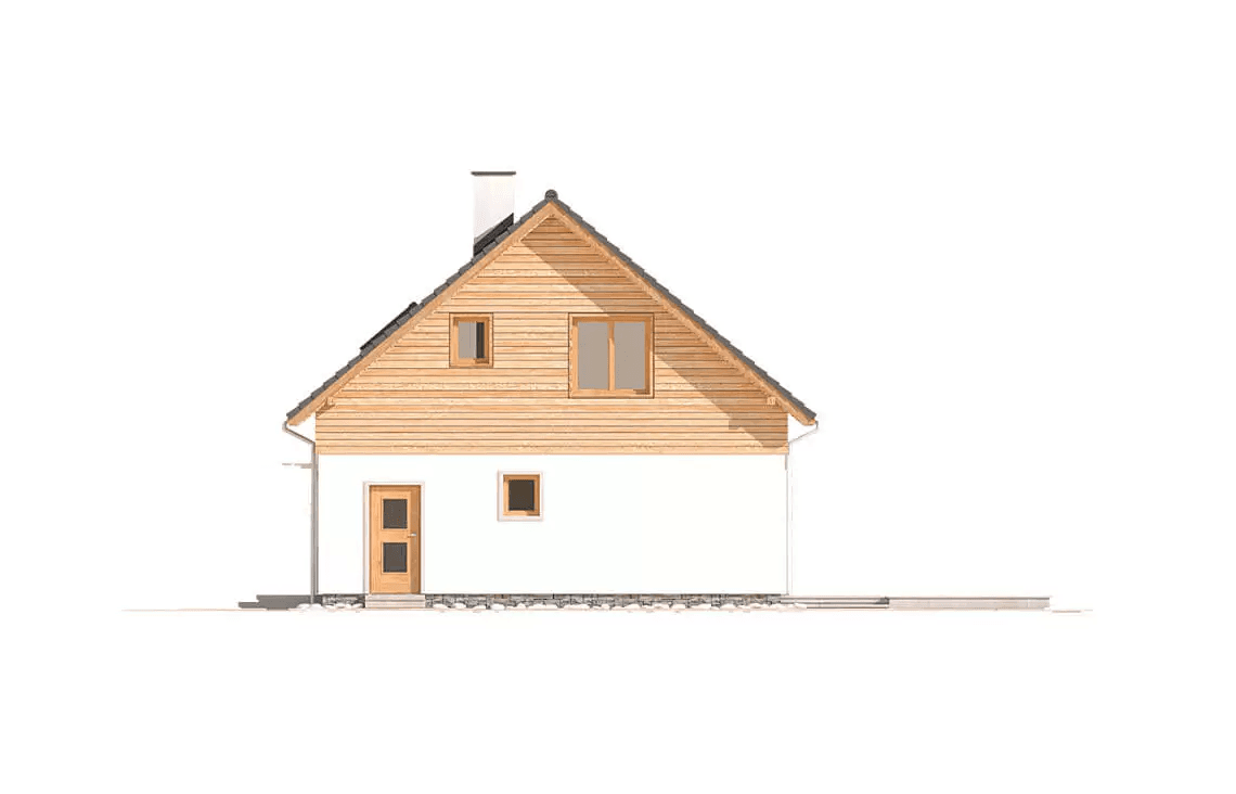 Elewacja boczna domu Jantar A