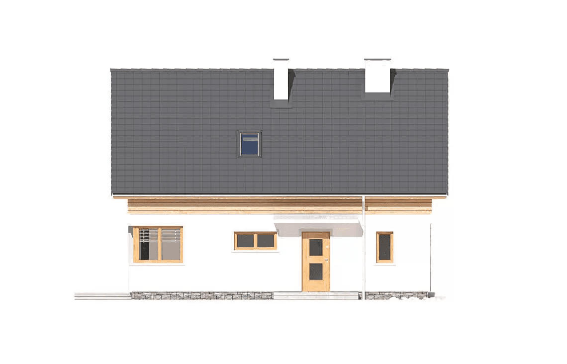 Elewacja frontowa domu Jantar A