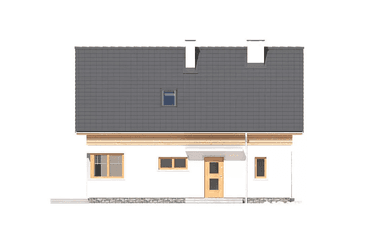 Elewacja frontowa domu Jantar A