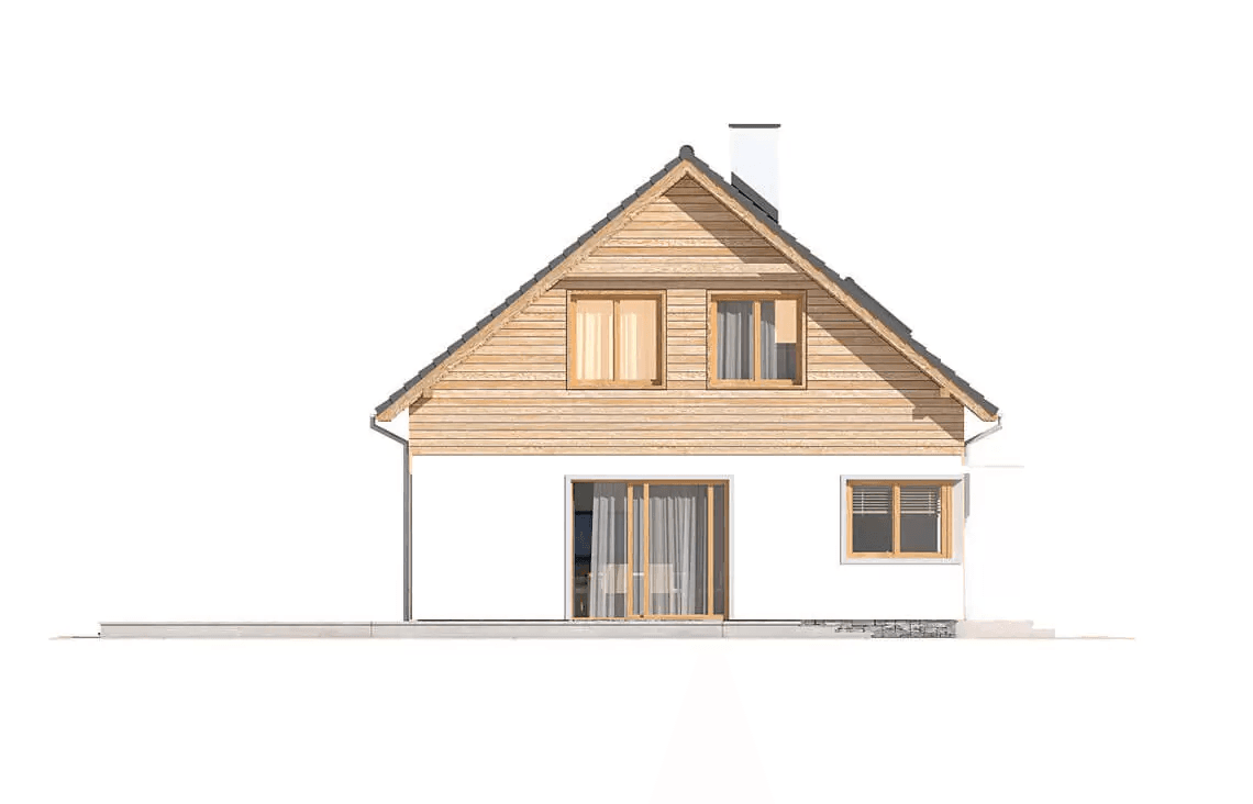Elewacja boczna domu Jantar A