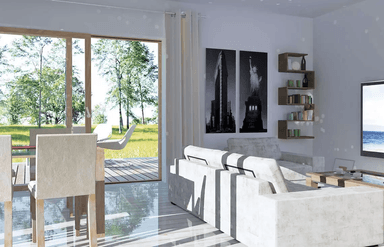 Wizualizacja domu jednorodzinnego Jantar A