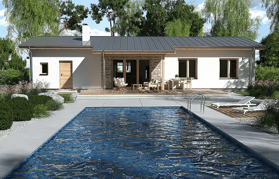 Wizualizacja domu jednorodzinnego Nina 1 Nova D