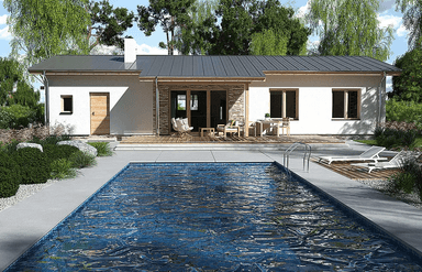 Wizualizacja domu jednorodzinnego Nina 1 Nova D