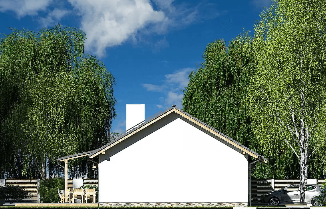 Elewacja boczna domu Nina 2 Nova C Plus