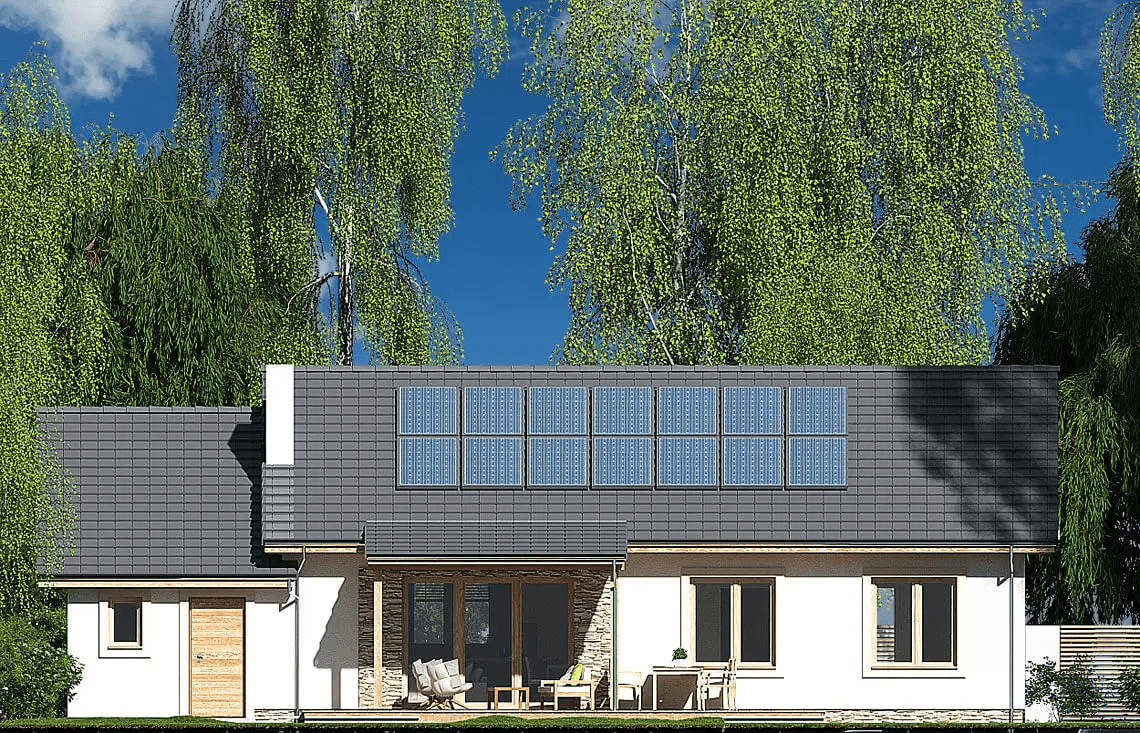 Elewacja ogrodowa domu Nina 2 Nova C Plus