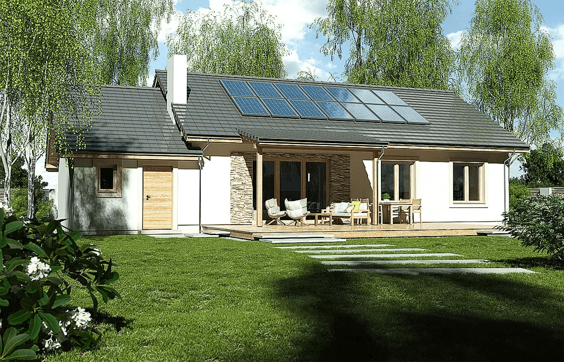 Wizualizacja domu jednorodzinnego Nina 2 Nova C Plus