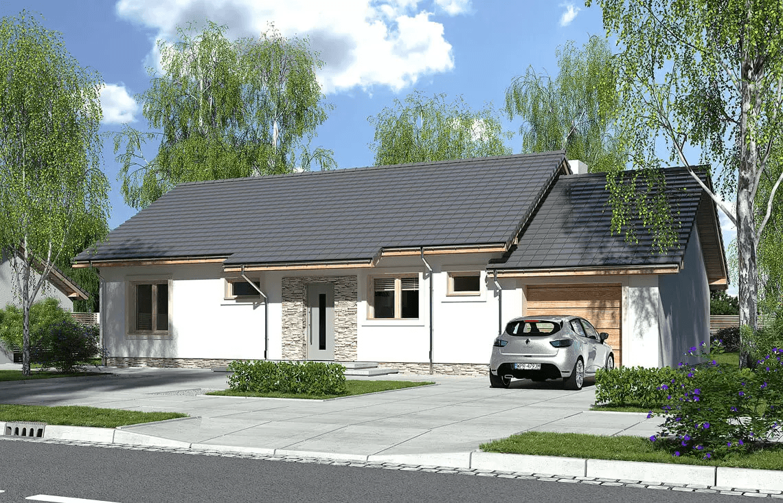 Wizualizacja domu jednorodzinnego Nina 2 Nova C Plus
